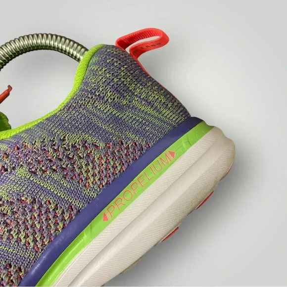 APL Techloom Pro Neon Green Purple & Pink Sneakers Womens Size 6 - Picture 10 of 13